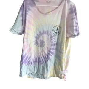 Dream sicle  size extra large Gulfshore tie-dyed T-shirt
